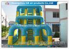 Funny Inflatable Double Slip N Slide With Pool Climb Stair For Kids Outside Sports