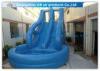 Tropical Swiming Pool Huge Inflatable Water Slides For Rent In Hot Summer Games