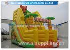 Jungle Fun Inflatable Water Slide Bounce House / Inflatable Jumping Castle For Party