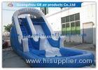 Amusement Park Bounce Round Water Slide Inflatable Slide With Pool