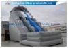 Kids / Adults Double Inflatable Water Slide With Small Pool For Summer Games