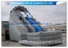 Kids / Adults Double Inflatable Water Slide With Small Pool For Summer Games