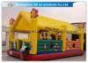 Sunflower Waterproof Inflatable Amusement Park 0.55mm PVC Tarpaulin For Kids Playing