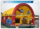 Donald Duck & Mickey Inflatable Amusement Park For Outdoor Child Games