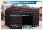 5m Black Outdoor Exhibition Booth the Big Cube Inflatable Venue for Advertisement