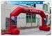 OEM / ODM Red Custom Inflatable Arch With Stable Legs Digital Printing