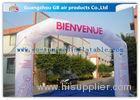 White Color Custom Inflatable Arch Inflatable Event Structures Archway Advertising