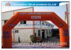 Orange Outdoor Inflatable Arch Hire for Advertisement ROHS / EN71 / EN14960