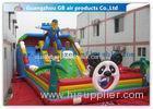 Customized Hero Man Inflatable Amusement Park Playground Funny Toy With Slide