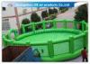 Green Round Inflatable Sports Games / Inflatable Baseball Field for Outdoor Events