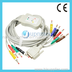 Nihon Kohden 10 lead EKG cable IEC 4.7K Ohm resistance