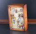 Wooden box with flowers window