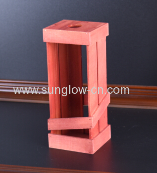 Pink Color Wine Wooden box with windows   HandMade Wine Wooden Box    Pink Wine Wooden Box    Wine Wooden Box with Holes