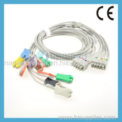 GE 10 lead EKG leadwires with clip U202-31CI