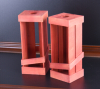 Pink Color Wine Wooden box with Windows