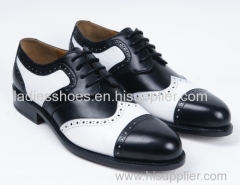 New Fashion Black and White lace up men business shoes