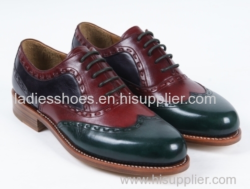 wholesale new style office lace up patch color men shoes