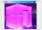 Multicolor Led Inflatable Photo Booth Enclosure / Inflatable Photo Studio for Club