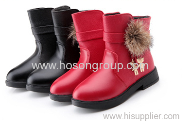 Girls PU leather ankle boots