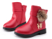 Girls PU leather ankle boots