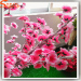 Pink silk flower metal tree artificial mini LED cherry blossom tree lights tree