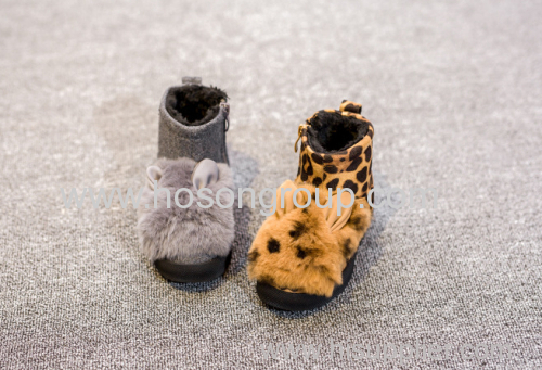 Leopard Print Warm Boots