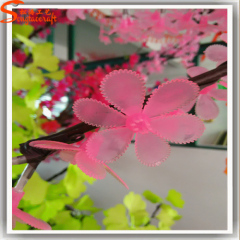 LED artificial cherry blossom tree with LED lights PU cherry flower TREES