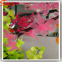 LED artificial cherry blossom tree with LED lights PU cherry flower TREES