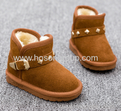 Children Snow Boots With Buckle