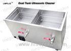 Dual Tanks Industrial Ultrasonic Cleaner With Dryer System one year Warranty