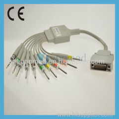 Mortara 10 lead ekg cable with leadwires U257-11DI