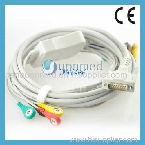 Schiller 10 lead ekg cable snap type U225-11SI