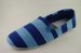 New fashion striped canvas flat shoes