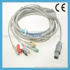 Premedic 16 pins one piece 4-lead ecg cable Clip IEC U394-13CI