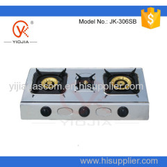 Three burner gas stove