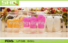 Portable mini silicone travel bottle set