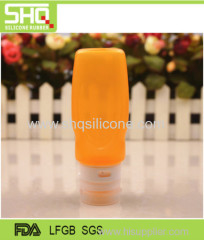 Portable mini silicone travel bottle set