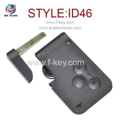for Renault Megane Smart Key 3 Button 433MHz ID46 PCF7947 with logo