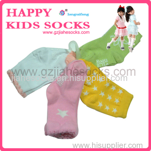 Lovely Terry Baby Tube Socks Wholesale Custom Non-Slip Kids Cotton Socks