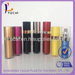 Wholesale 100% quality inspection color customizable crystal clear round shape acrylic cosmetic packaging