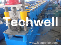 12 Forming Station PLC Control System U Shape Roll Forming Machine For Steel U Purlin