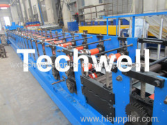 0-15m/min Forming Speed Hydraulic Pre-Punching Z Section Roll Forming Machine For Z Shaped Purlin TW-Z300