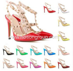 New fashion sling back buckle high heel sandals