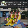 Cartoon theme large inflatable slide with bouncy