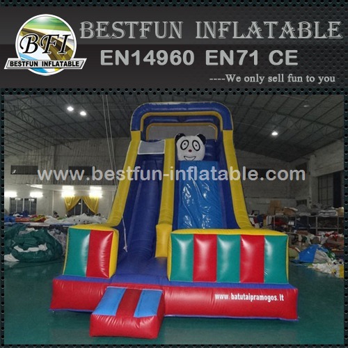 China panda bear inflatable slide