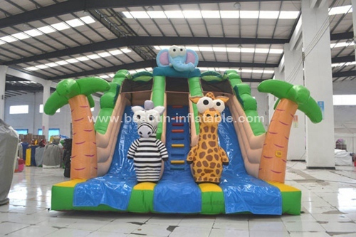 Jungle Safari Inflatable Slide Combo