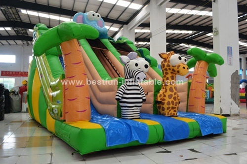 Jungle Safari Inflatable Slide Combo