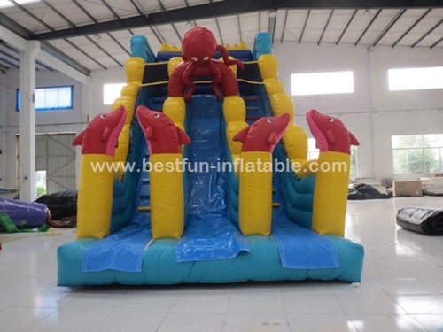 Kidwise Commercial Ocean Dry Inflatable Slide