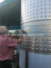 Sanitary Stainless Steel Dimple Jacketed Beer Fermentation Tank