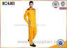 Personalised Automotive Uniform Shirts Orange Color Overall For Man
